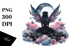 Gothic Fairy on Star PNG Product Image 1