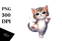 Funny Kitten Dancing, PNG Product Image 1