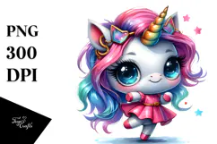 Dancing Baby Unicorn Drawing, Transparent PNG Product Image 1