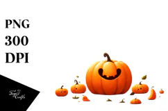 Funny Pumpkin, High-Res PNG Product Image 1