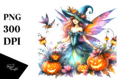 Vibrant Drawing Fairy | Sublimation | Clipart Product Image 1