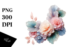 Glossy Begonia , Vibrant PNG Product Image 1