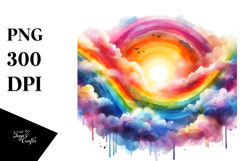 Vibrant Rainbow, PNG Product Image 1
