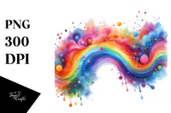 Cute Watercolor Flower Crown | Sublimation | Clipart Product Image 1