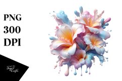 Pastel Glossy Shiny Freesia | Sublimation | Clipart Product Image 3