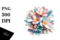 Pastel Glossy Shiny Freesia | Sublimation | Clipart Product Image 3