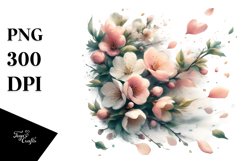 Tumbling Spring Petals | Sublimation | Clipart Product Image 3