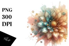Golden Sunflower Splash | Clipart Product Image 3