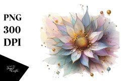 Sunflower Golden Insertions Watercolor Splash Product Image 3