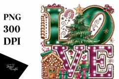 Love Christmas Illustration PNG Product Image 5