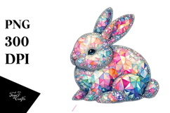 Colorful Bunny Diamonds PNG Product Image 1