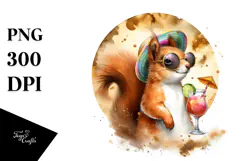 Beachwear Squirrel Design, High-Res PNG Product Image 1