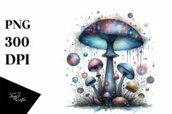 Shiny Mushroom with Mystical Vibes, PNG Product Image 1