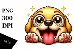 Colorful Baby Labrador Retriever PNG Product Image 1