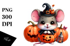 Cute Baby Mouse Halloween Clipart Product Image 1