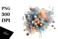 Pastel Glossy Shiny Cosmos | Sublimation | Clipart Product Image 1