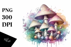 Detailed Magical Mushroom PNG Product Image 1