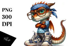 Dragon with Bandana and Fancy es Product Image 1