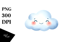 Smiling Cloud PNG Product Image 1