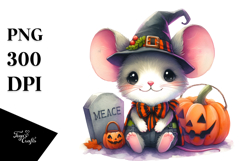Adorable Baby Mouse Halloween Drawing | Sublimation | Product Image 1