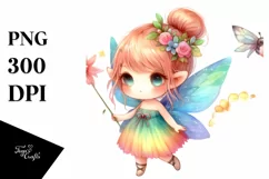 Colorful Cute Fairy Halloween Clipart Product Image 3