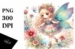 Colorful Cute Fairy Halloween Clipart Product Image 1