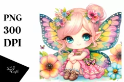 Colorful Cute Fairy Halloween Clipart Product Image 3