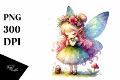 Colorful Cute Fairy Halloween Clipart Product Image 3