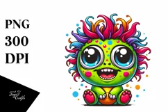 a Cute Crazy Small Baby Turtle Cartoon | Clipart Product Image 1