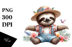 Digital Baby Sloth, Transparent PNG Product Image 1