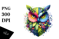 Vibrant Owl with Plant Leaves, 20 oz Tumbler Product Image 1