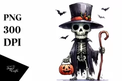 Funny Halloween Undead, Transparent PNG Product Image 1