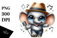 Cute Baby Elephant PNG Product Image 1