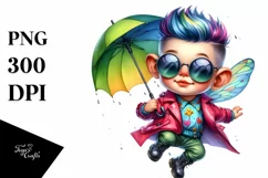 Cute Vibrant Baby Owl PNG Product Image 3