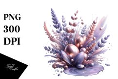 Abstract Lavender Splash | Clipart Product Image 3