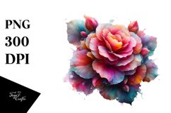 Colorful Shiny Begonia Clipart Product Image 1