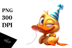 Sarcastic Cartoon Duck PNG Product Image 1