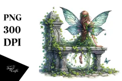 Gothic Fairy on Bench, 20 oz Tumbler Product Image 1