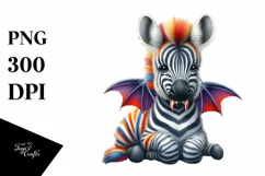 Colorful Baby Zebra | Clipart | Consisting of Halloween Product Image 3
