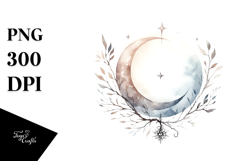 Simple Witch, Watercolor PNG Product Image 1
