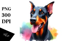 Vibrant Doberman Pinscher Clipart Product Image 3