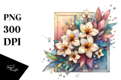 Pastel Wooden Freesia, Colorful PNG Product Image 1