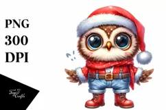 Baby Owl Santa Suit | Jeans Large Shoes | Expressive Product Image 1