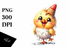 Funny Chicken Smiling with Tounge Out | Clipart Product Image 3