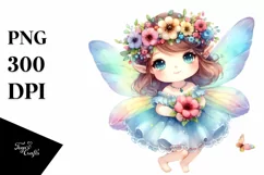 Colorful Small Fairy Whimsical Clipart Product Image 3