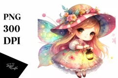 Colorful Small Fairy Whimsical Clipart Product Image 3