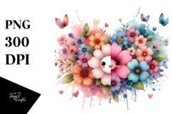 Cute Flower Painting, Transparent PNG Product Image 1