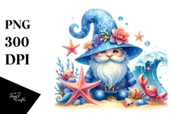 Vibrant Beach Gnome Clipart Product Image 1