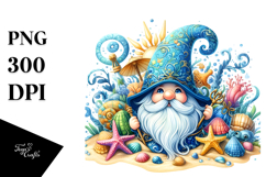 Vibrant Beach Gnome Clipart Product Image 1