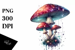 Glossy Magical Mushroom, Transparent PNG Product Image 3